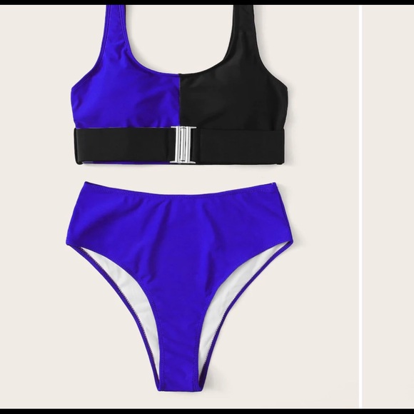 Forever 21 Other - Multi~colored Buckled high waisted bikini set.